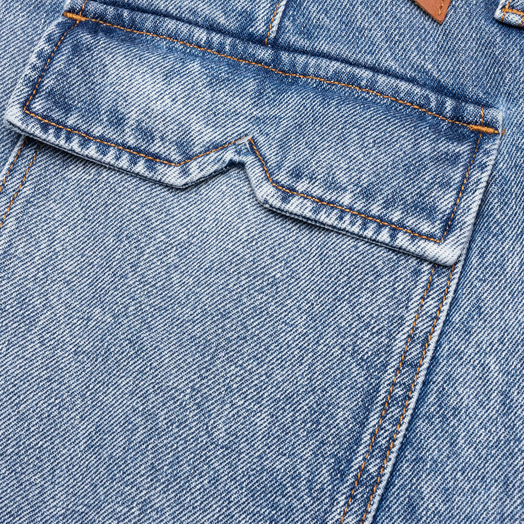 Cargo Denim Baggy Short Bay Indigo