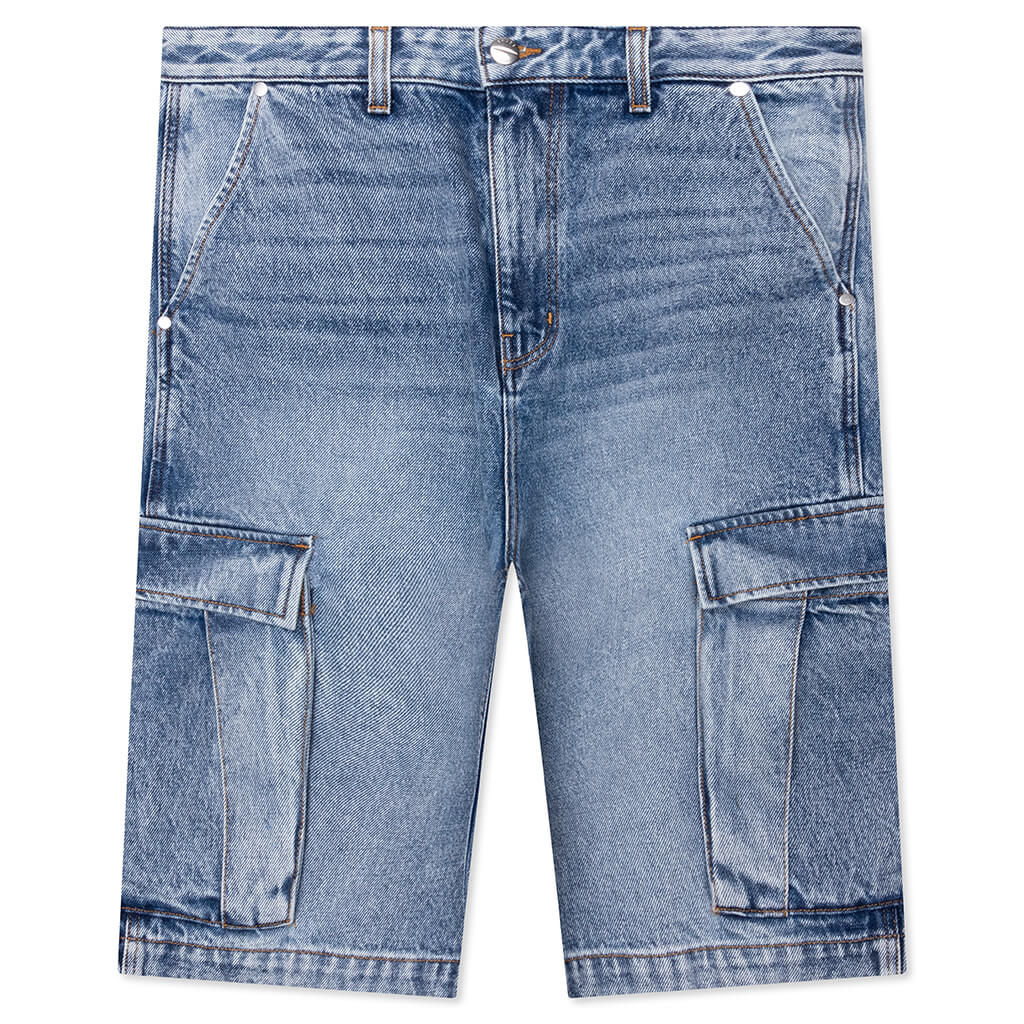 Cargo Denim Baggy Short Bay Indigo
