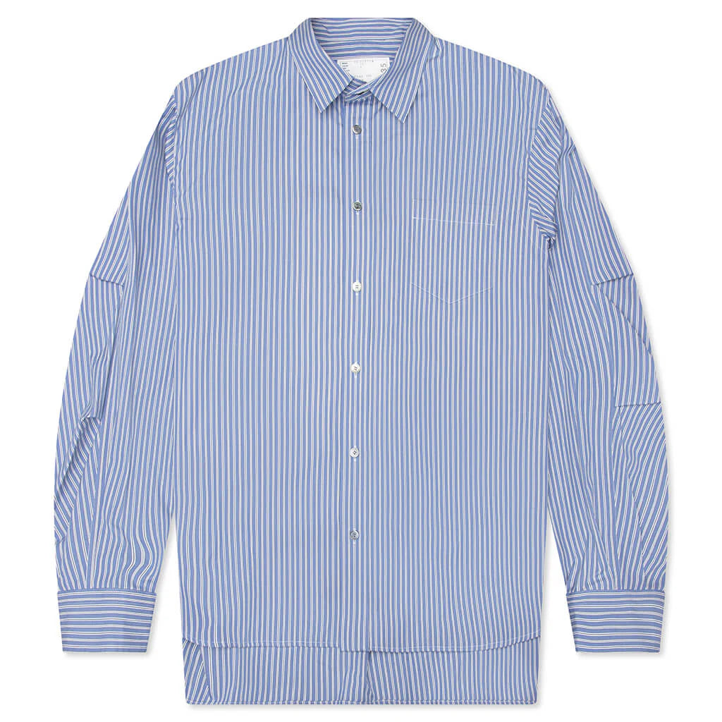 Poplin Shirt Blue Stripe