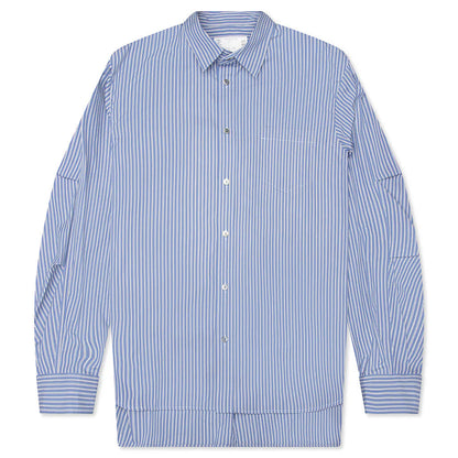 Poplin Shirt Blue Stripe