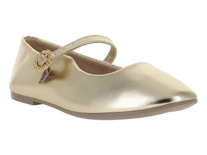 Zapatos Planos Tropicana Color Oro para Niña