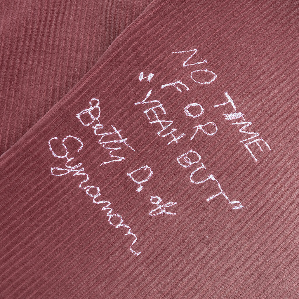 Synanon Cord Pleated Pant Burgundy