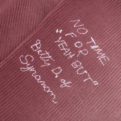 Synanon Cord Pleated Pant Burgundy