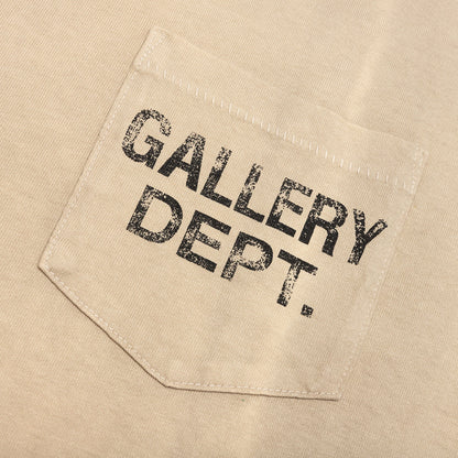 Vintage Logo Painted Tee Taupe