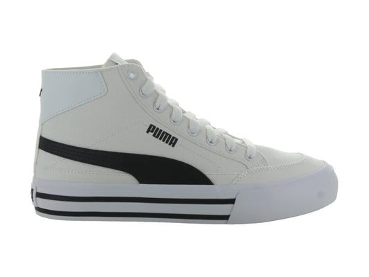Tenis PUMA Court Classic Vulc Mid Blanco y Negro para Mujer