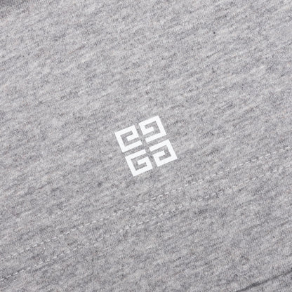 GVCY Floral Printed Crewneck T Shirt Light Grey Melange