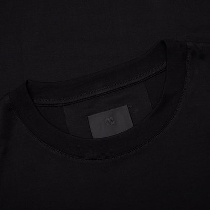 Embroidered Floral Logo Standard Black