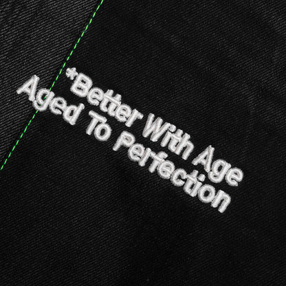 Monroe Triple Wide Denim Trouser Black