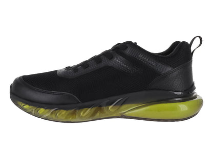 Tenis de Basquetbol MAKENA Negro y Amarillo Neón para Hombre