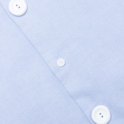 Enamel Button Oversized Shirt Light Blue
