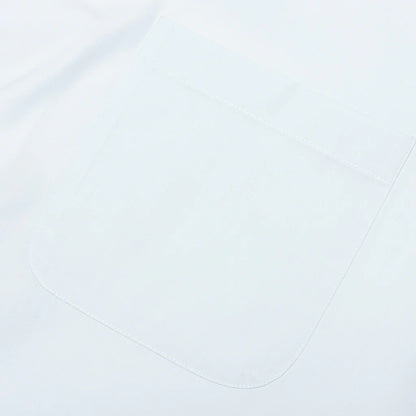 Short Sleeve Pocket Shirt White Cream Light Blue