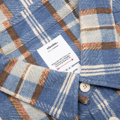 Pioneer Khadi Check Shirt L S Blue