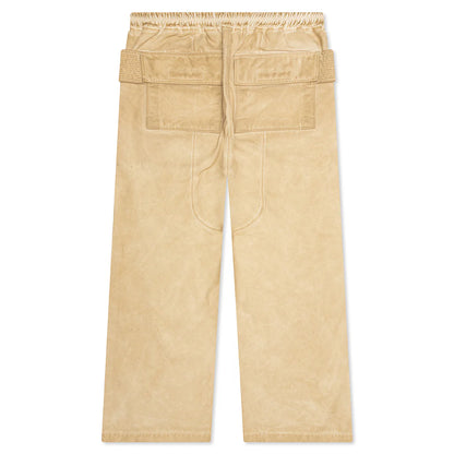 Creatch Wide Cargo Drawstring Pants Pearl Milk