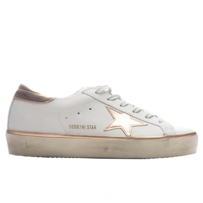 Womens Hi Star White Taupe
