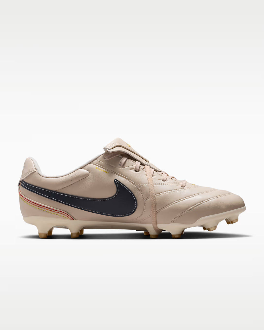 Nike Mens Tiempo Ligera Pro FG Soccer Cleats Pearl White Dark Obsidian