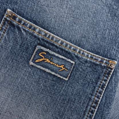 Relaxed Fit Denim Pants Light Blue
