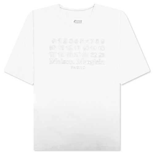 Embroidered Logo T Shirt Ecru