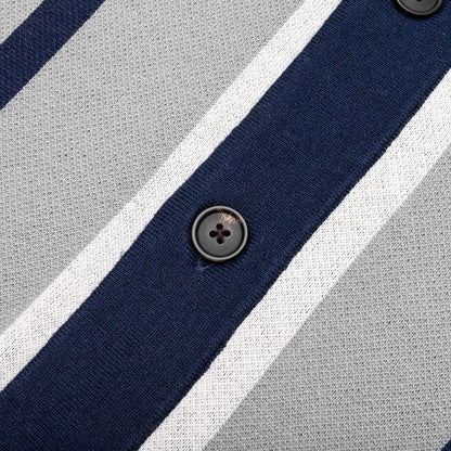 Knit Camp Collar Grey