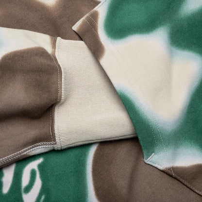 Liquid Camo Shark Relaxed Fit Full Zip Hoodie Olive Drab