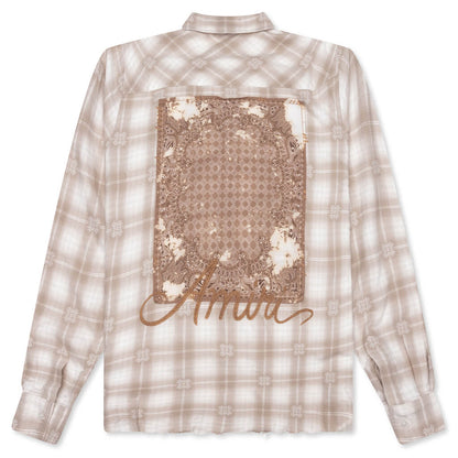 Bleach Bandana Patch Flannel Light Camel