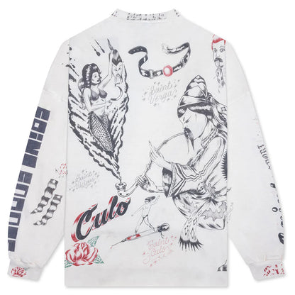 Drawing L S Tee White