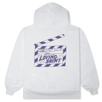 I Love Saint Hoodie White