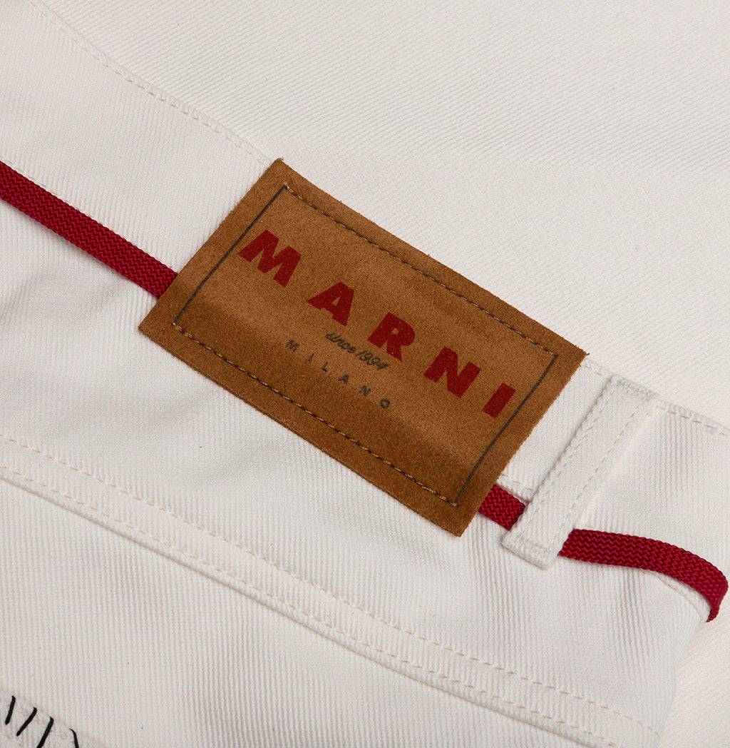 Drawstring Trousers Lily White
