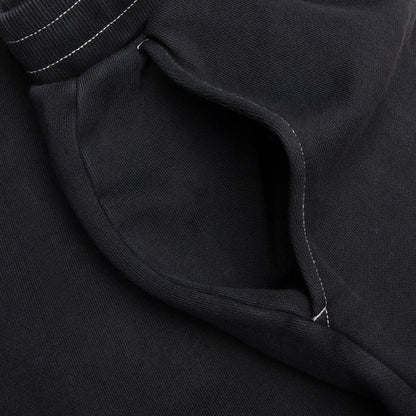Collegiate Open Hem Sweatpant Black