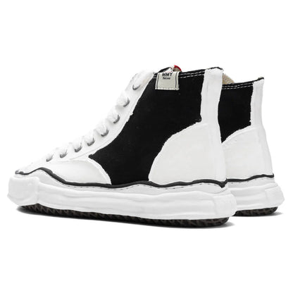 Peterson High OG Sole Rubber Painted Canvas Sneaker Black White