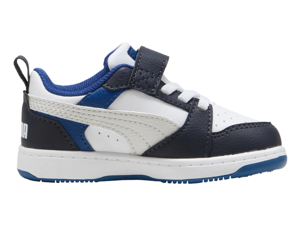 Tenis PUMA Rebound V6 Lo AC Blanco para Niño