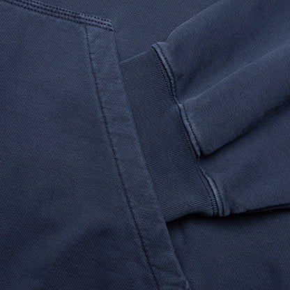 Zip Up Sweat Hoodie Vintage Blue