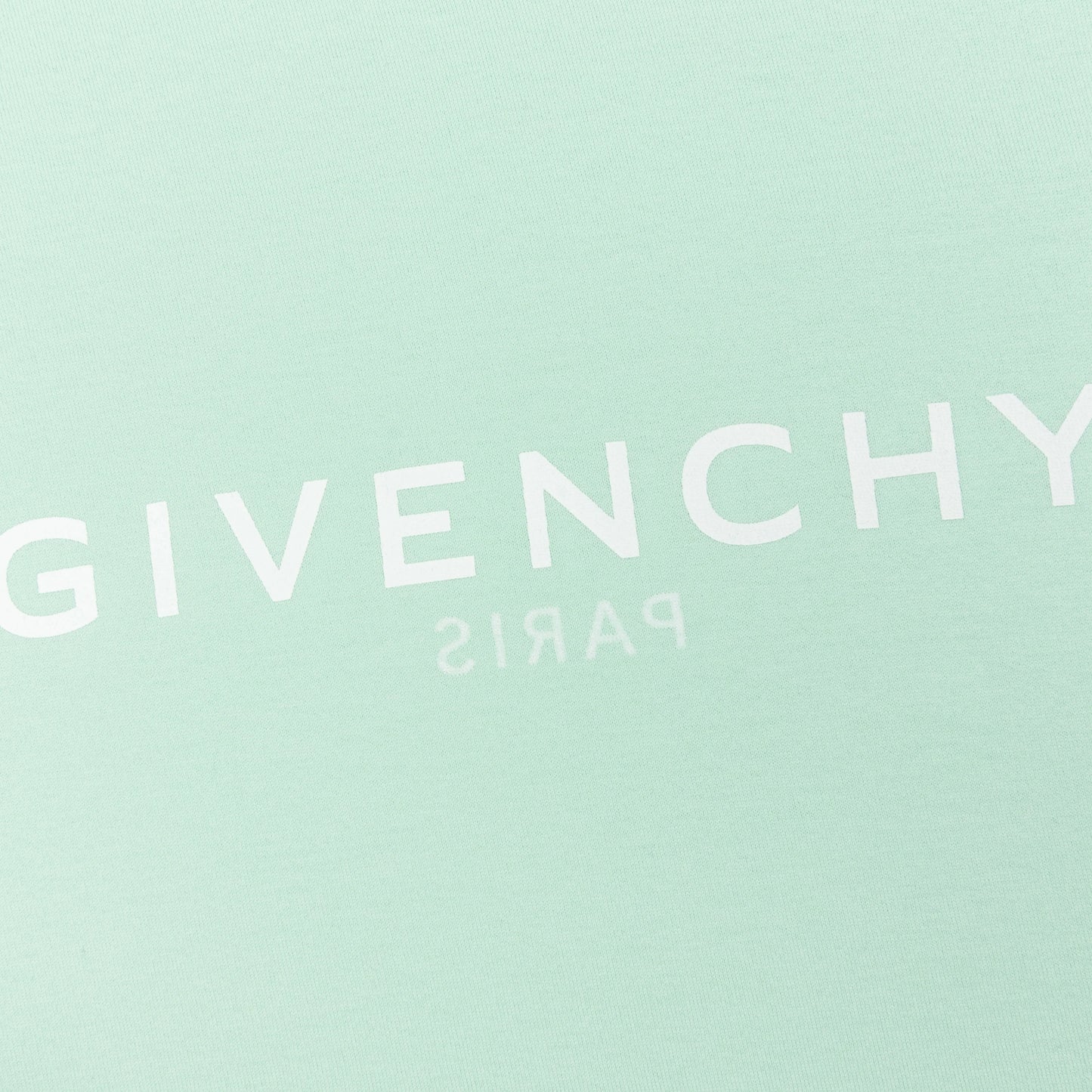 Slim Fit Reverse Print T Shirt Aqua Green