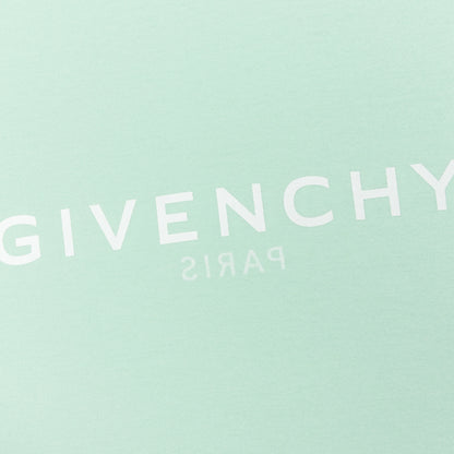 Slim Fit Reverse Print T Shirt Aqua Green