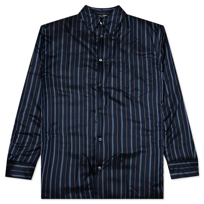 Padded Shirt Navy Stripe