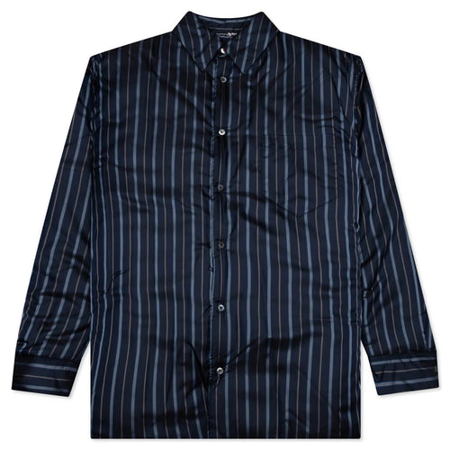 Padded Shirt Navy Stripe