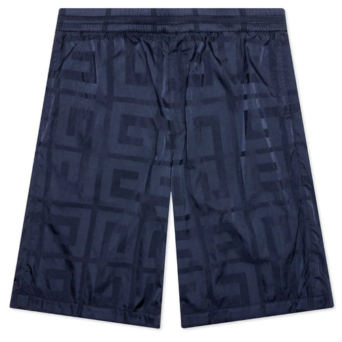 4G Shiny Bermuda Shorts Navy