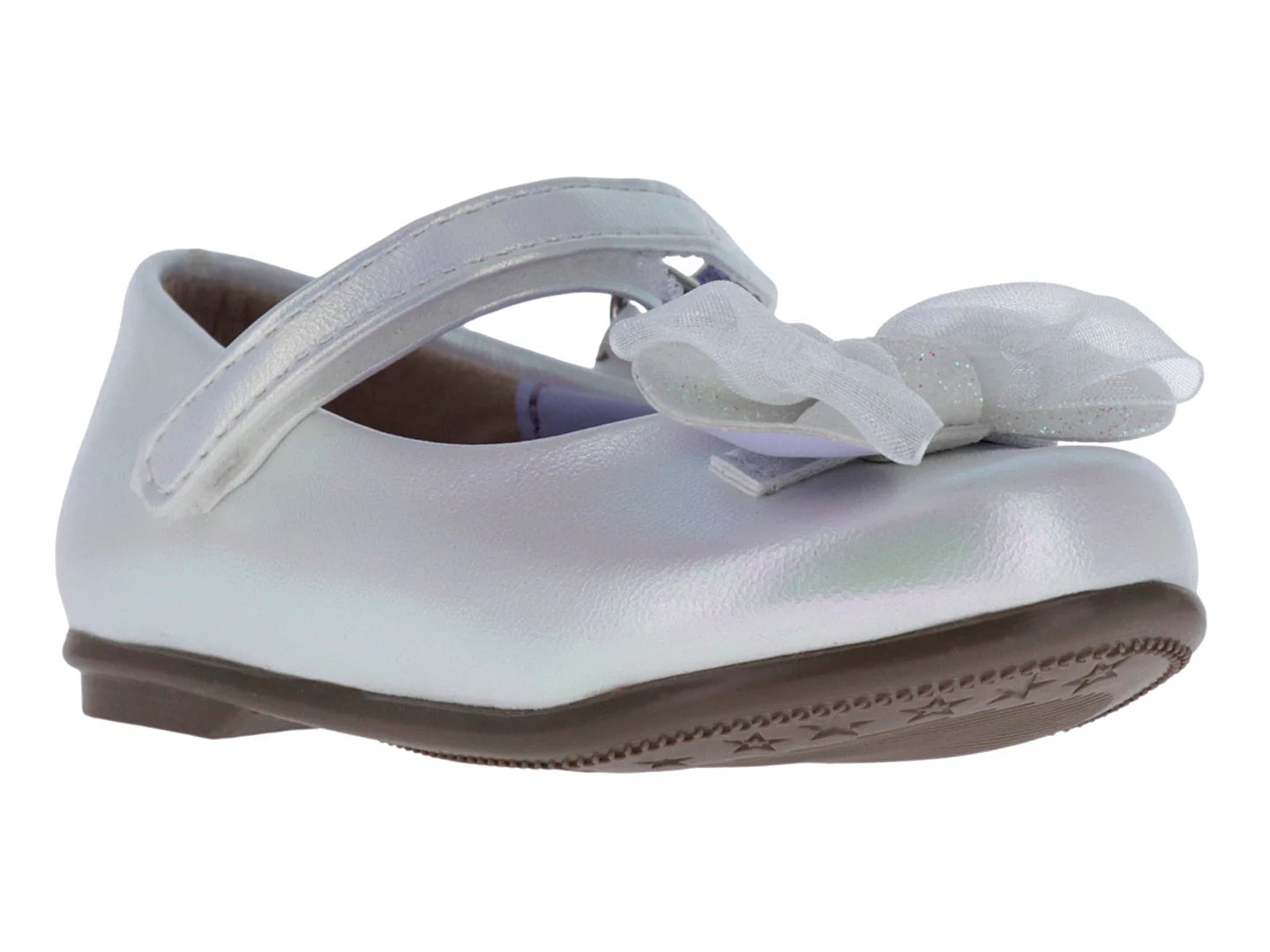 Zapatos Planos Tropicana Blanco Iridiscente para Niña