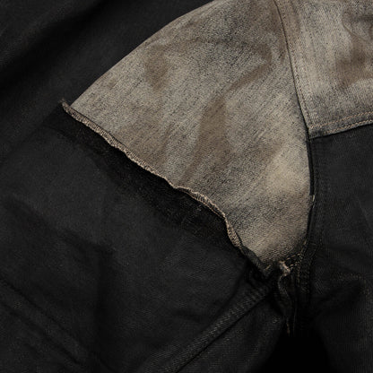 Jumbo Worker Denim Jacket Dust Black Cream