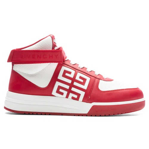 G4 High Top Sneakers Red White