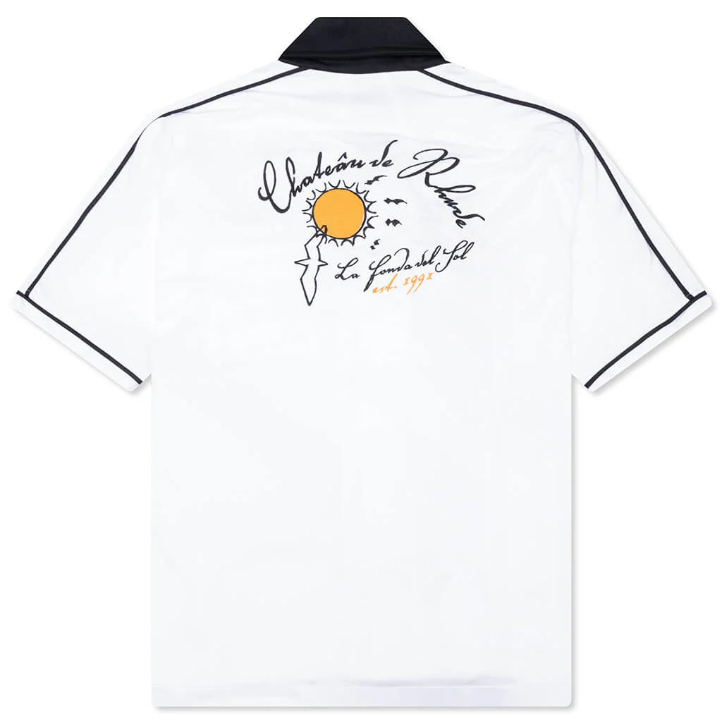 Fonda Del Sol Bowling Shirt White Black Yellow