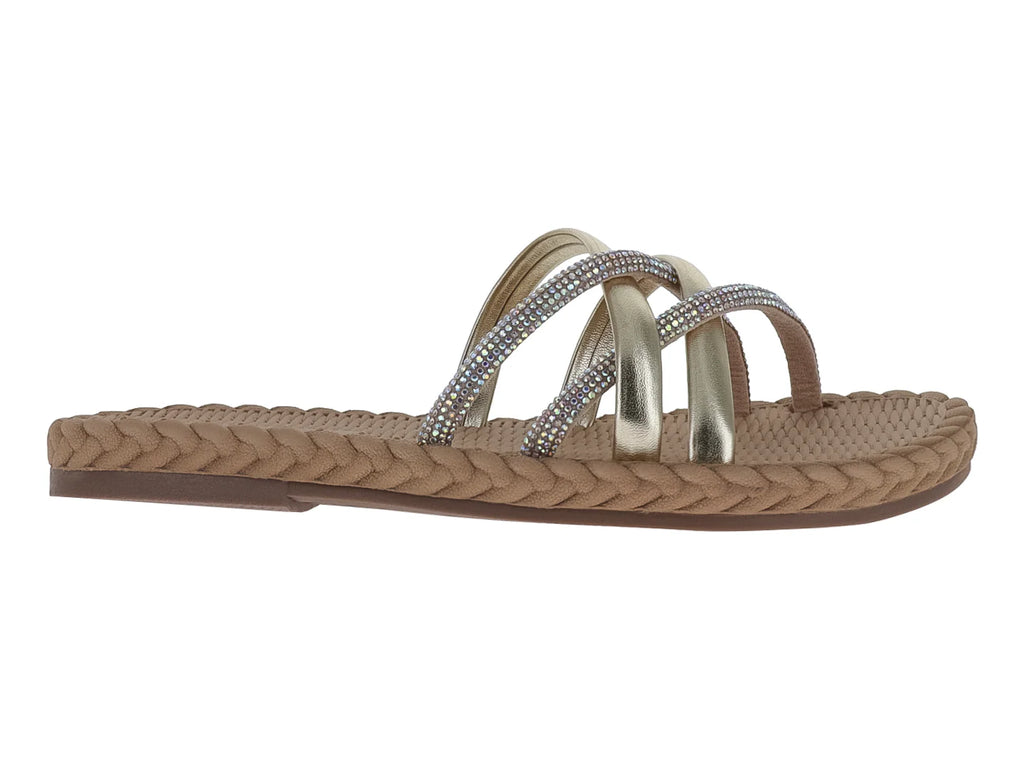Sandalias Nomadas Color Oro para Mujer