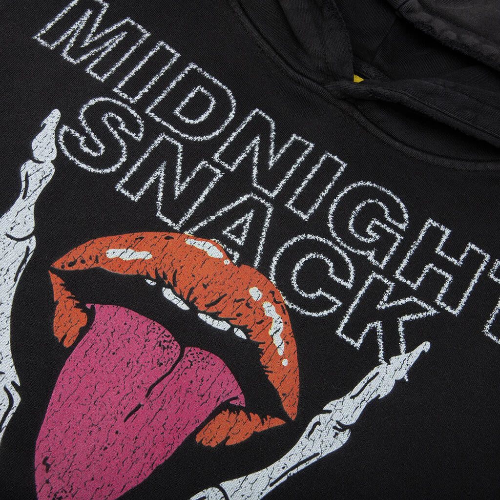 Midnight Snack Hoodie Vintage Black