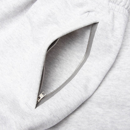 Fleece Logo Sweatpants Pale Grey Melange