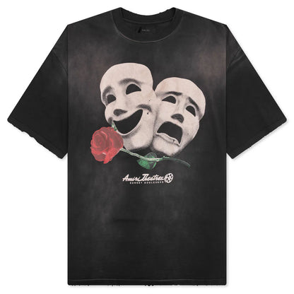 Theatre Masks Oversized Tee Black