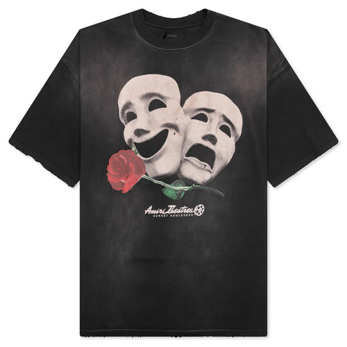 Theatre Masks Oversized Tee Black