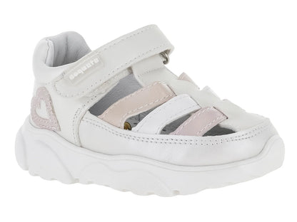 Sandalias Coqueta Color Perla para Niña