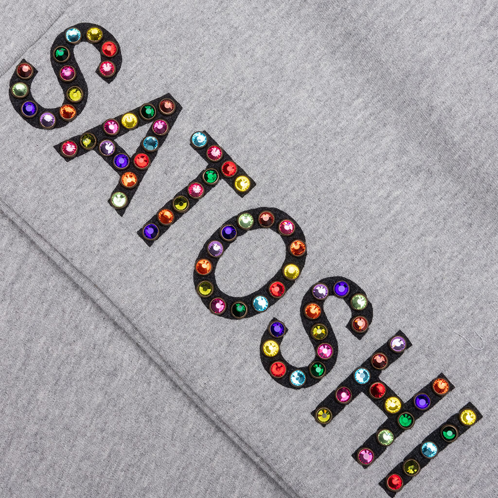 Double Layer Studded Sweatpant Heather