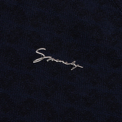 Monogram 72 Jacquard Polo Black Navy
