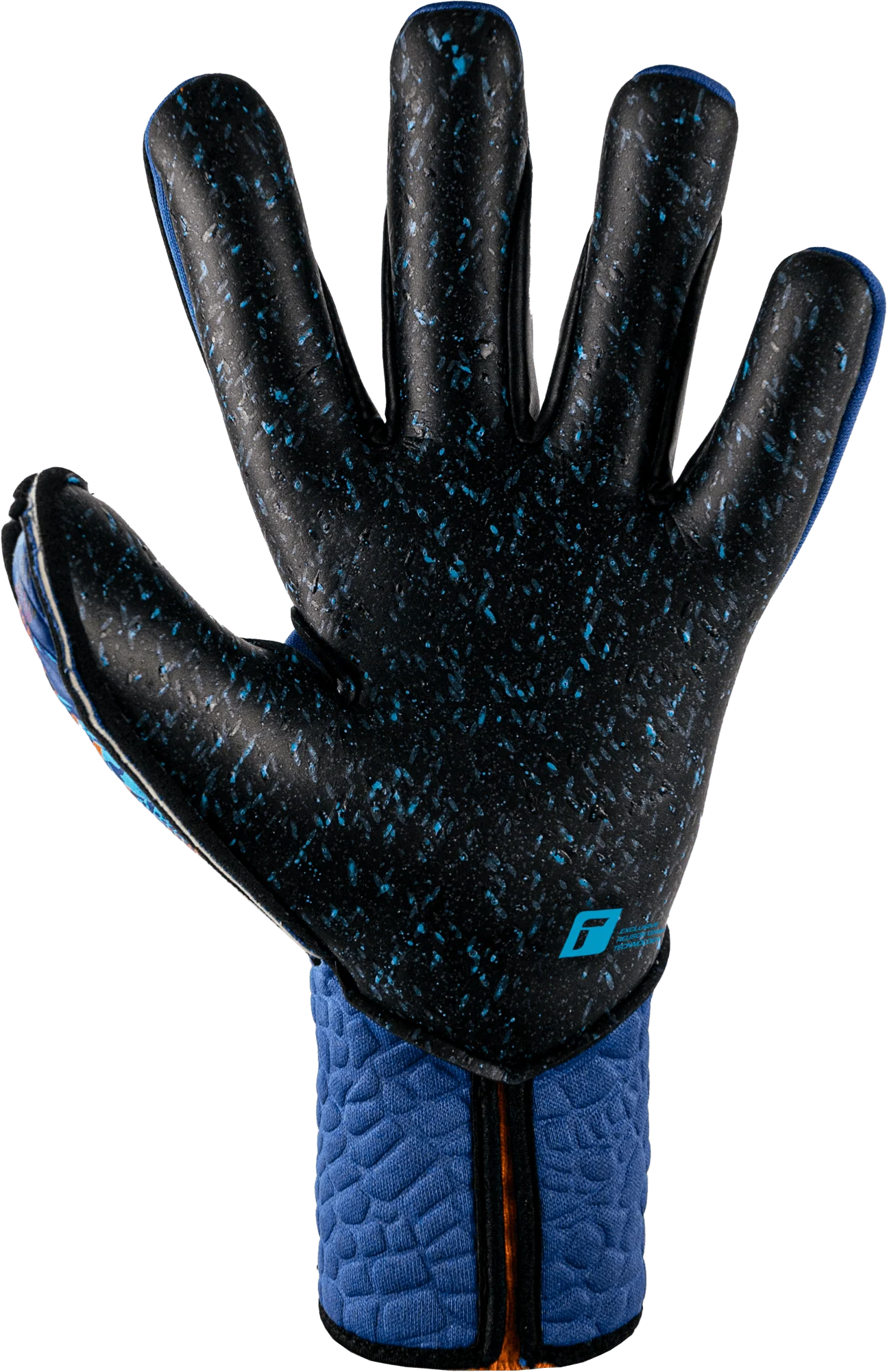 Reusch Attrakt Fusion Strapless Adaptiveflex Goalkeeper Gloves Blue Orange Black