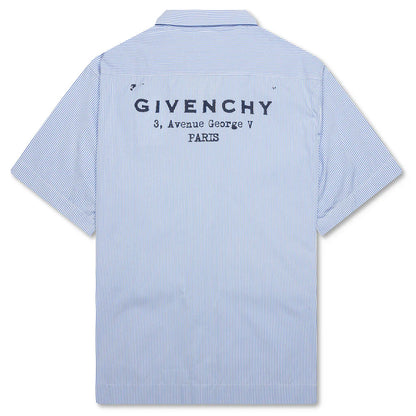 Striped Shirt White Light Blue